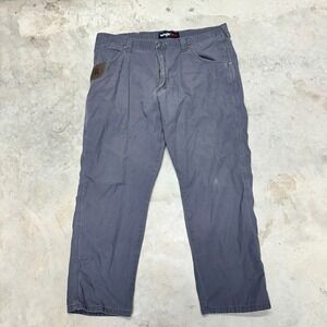 Wrangler Riggs Workwear Carpenter Pants Men Gray Size 40x30‎ Cotton Utility